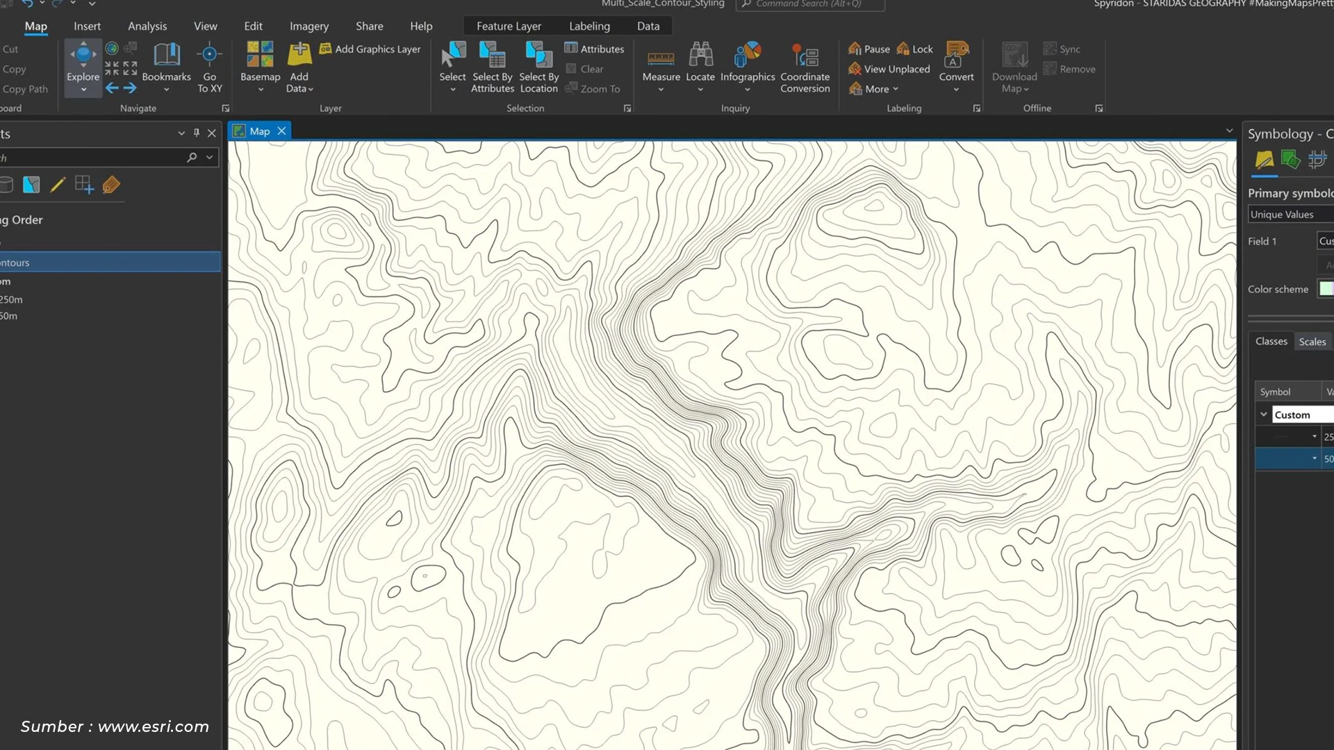 Cara Menggambar Garis Kontur dengan ArcGIS