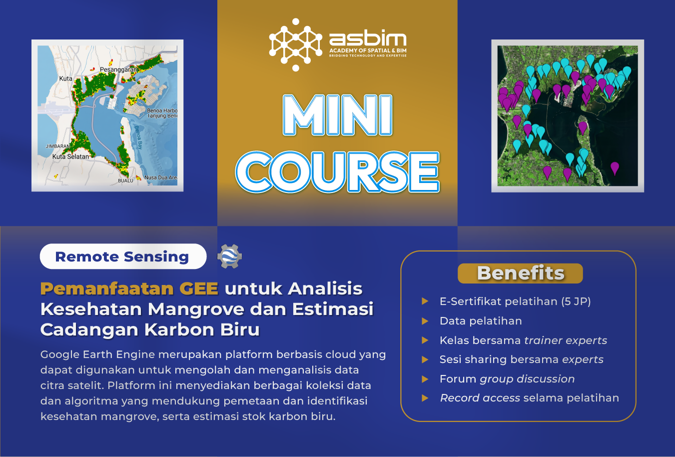Analisis Kesehatan Mangrove dan Estimasi Cadangan Karbon Biru dengan GEE