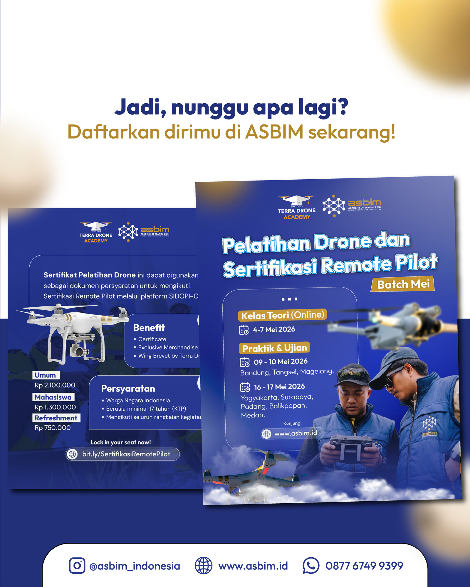 Refreshmen atau Perpanjangan Sertifikasi Remote Pilot