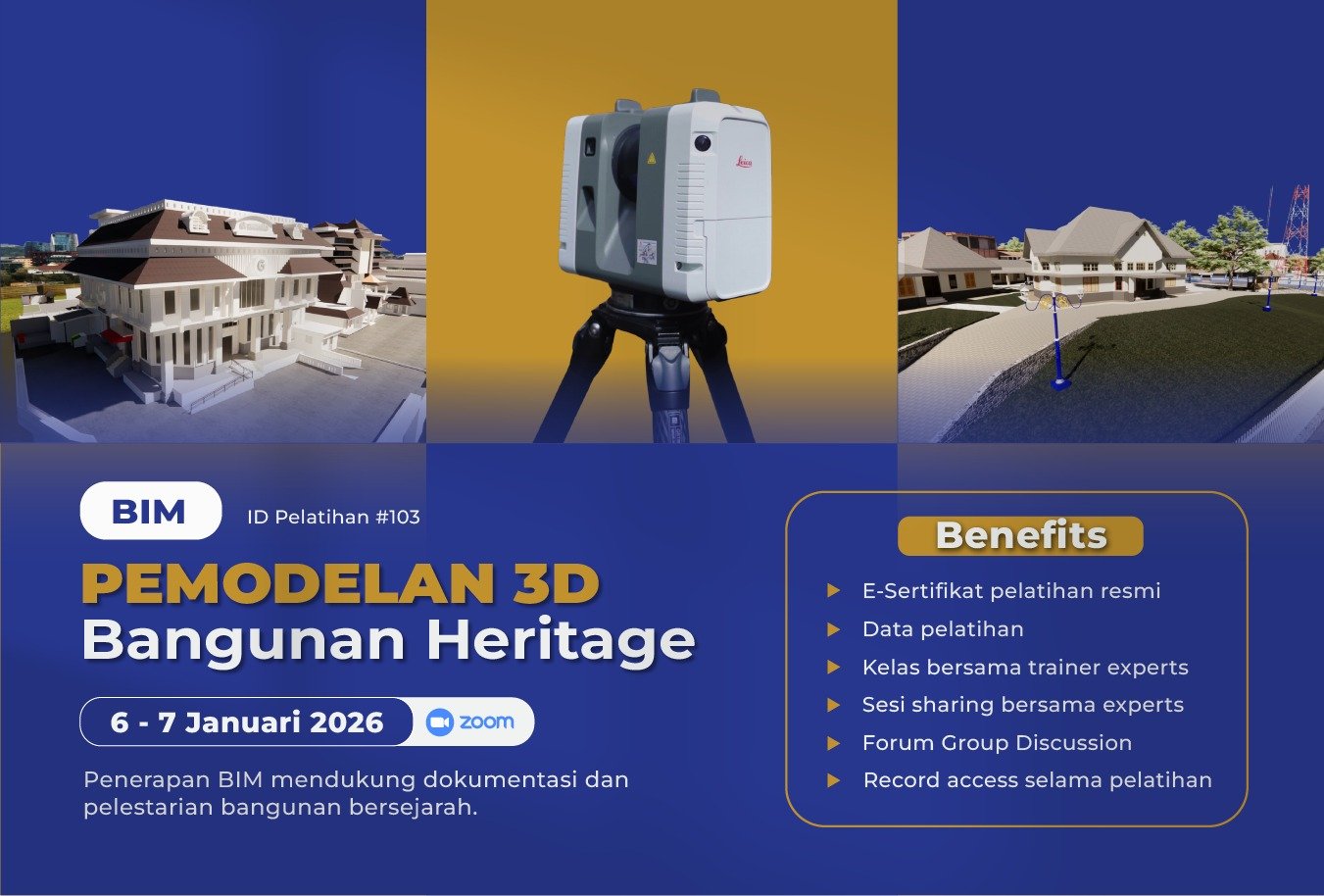 Pemodelan 3D Bangunan Heritage (Scan to BIM)