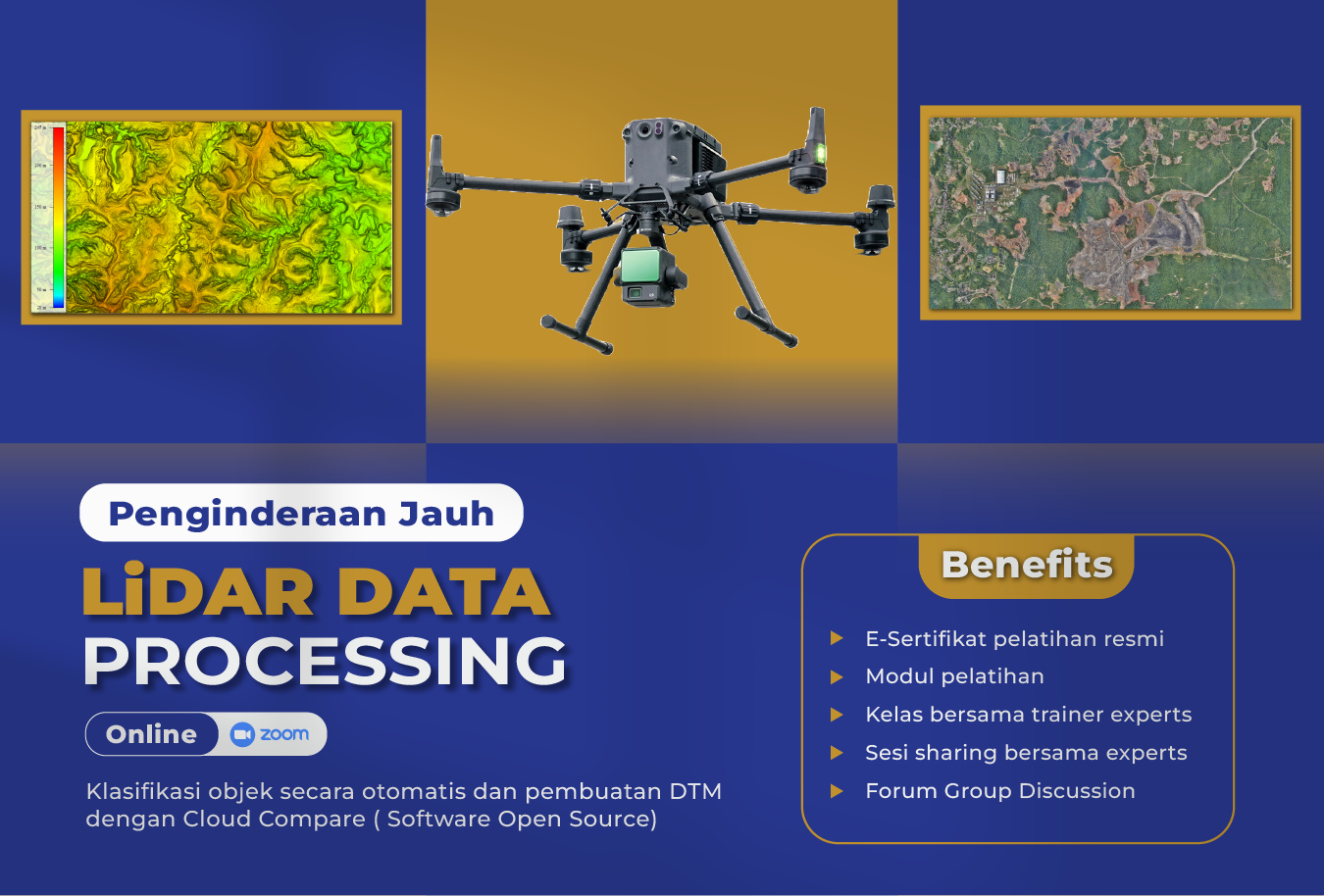 LiDAR Data Processing: Klasifikasi Objek Otomatis dan Pembuatan DTM dengan Cloud Compare