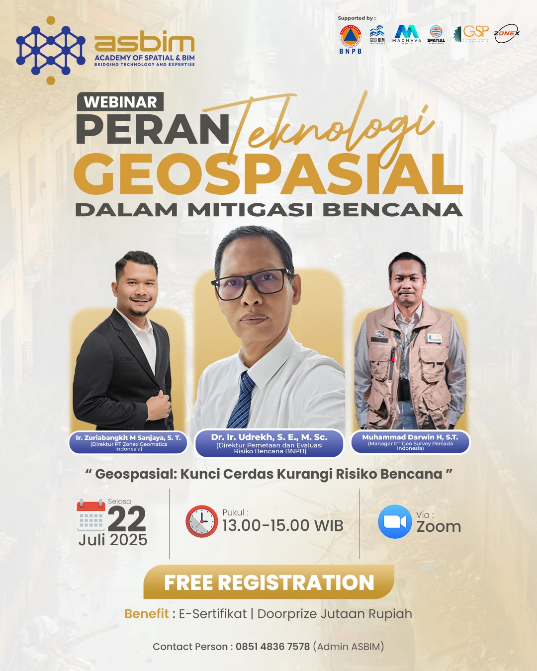 Peran Teknologi Geospasial dalam Mitigasi Bencana | “Geospasial : Kunci Cerdas Kurangi Risiko Bencana”